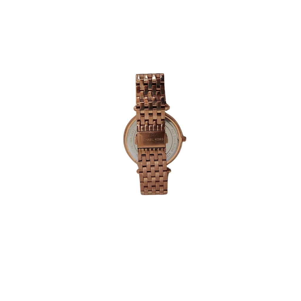 Michael Kors Rose Gold Rhinestone MK-3402 Watch | Pre Loved |