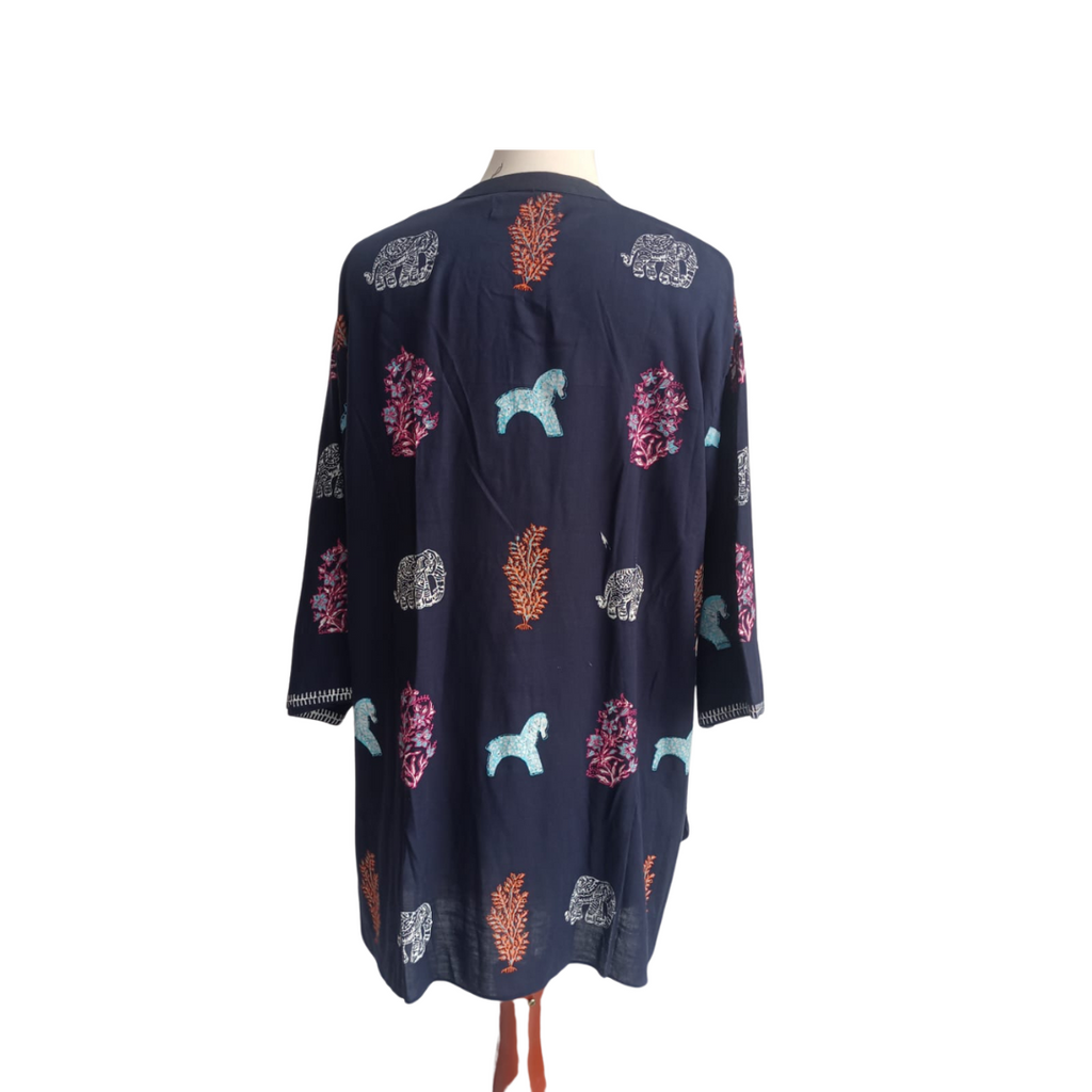 Blocked Textiles Navy Animal & Floral Print Co-ord Set | Gently Used |