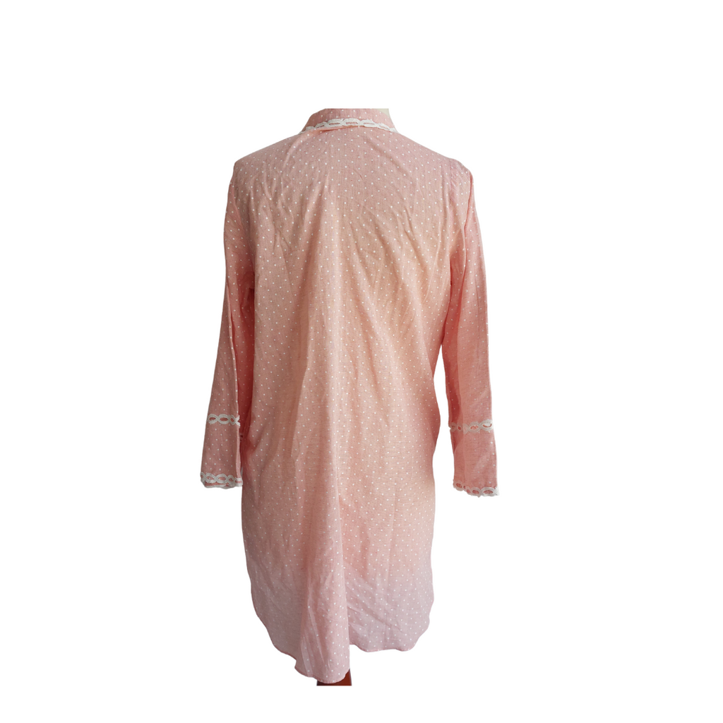 Riffat Aliani Light Pink Dotted & Lace Detail Co-ord Set | Gently Used |