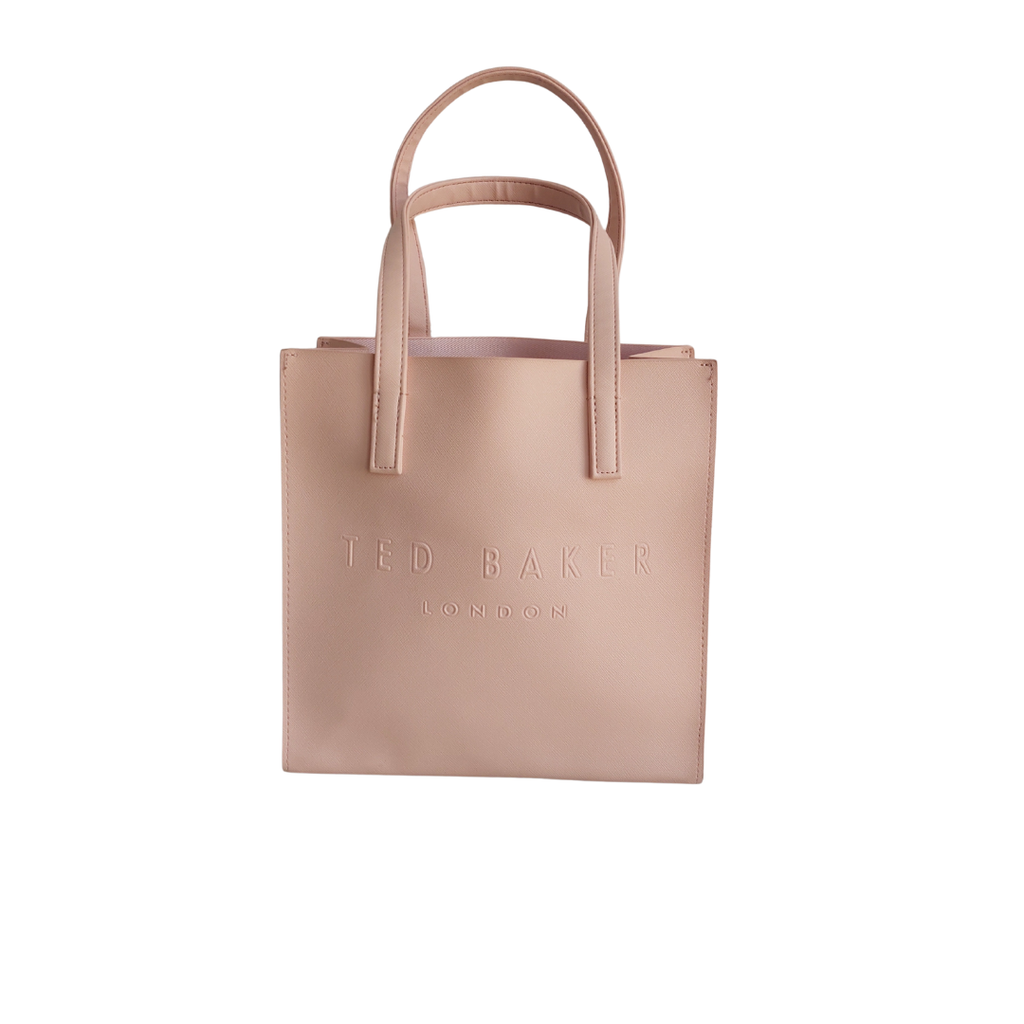 Ted Baker Pink Shopper Leatherette Small Icon Tote Bag | Gently Used |
