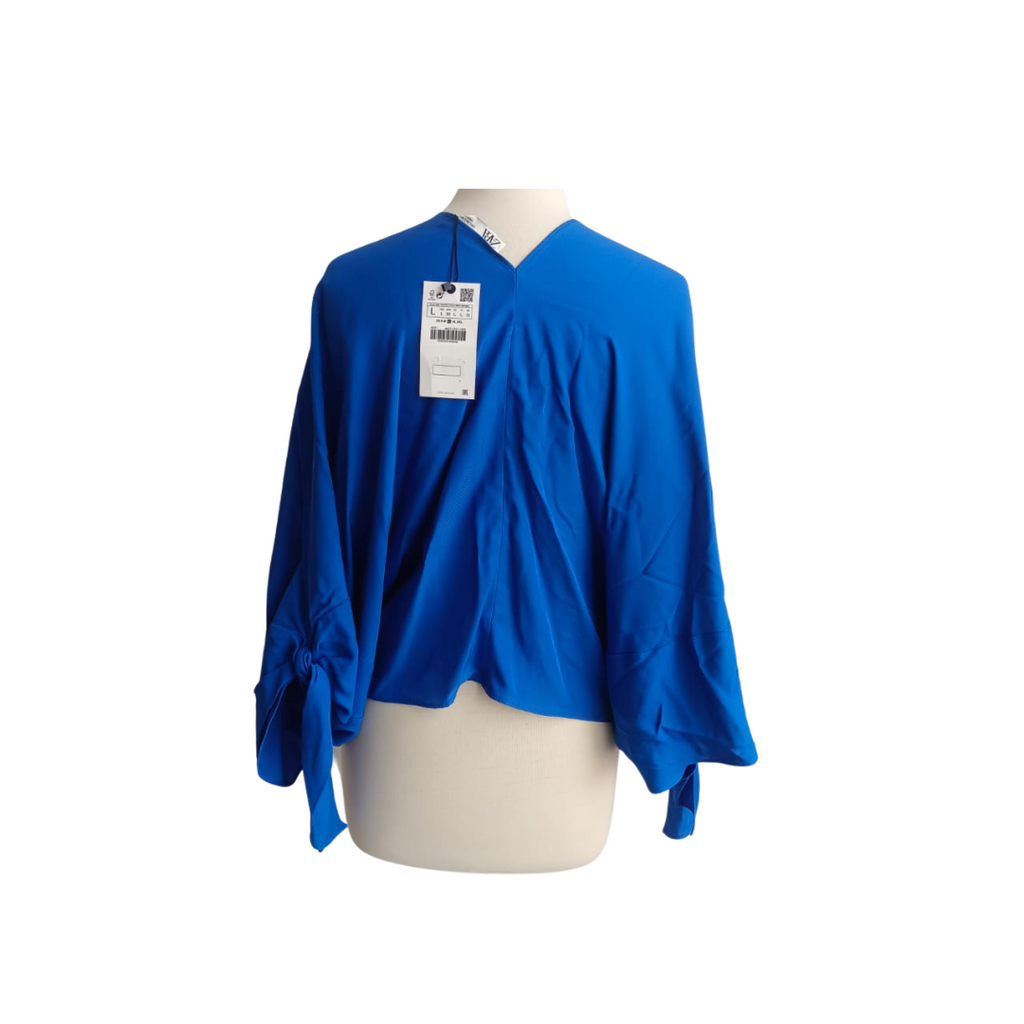 Zara Blue Butterfly Top | Brand New |