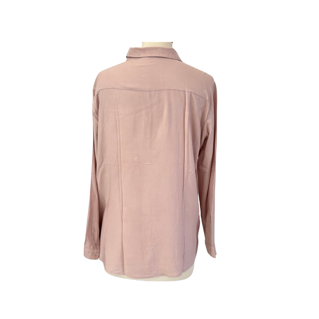 H&M Beige / Tea Pink Collared Shirt | Pre Loved |