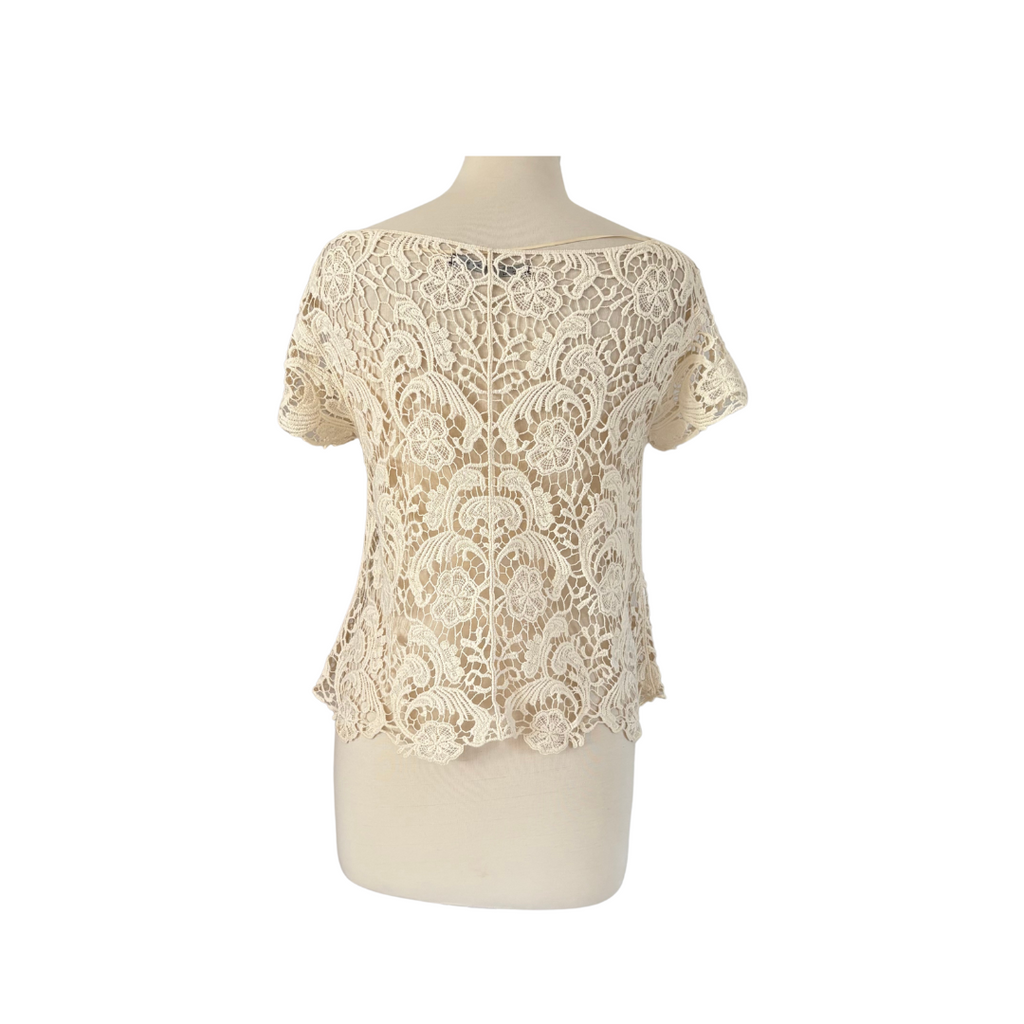 Zara Cream Lace Blouse | Pre Loved |