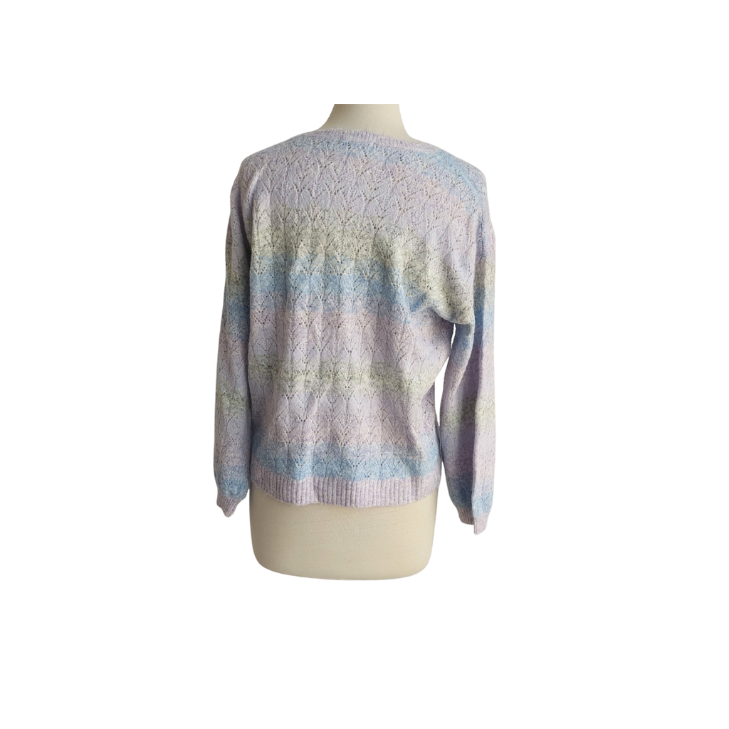 Monsoon Lilac Cut Work Detail Sweater | Gently Used |