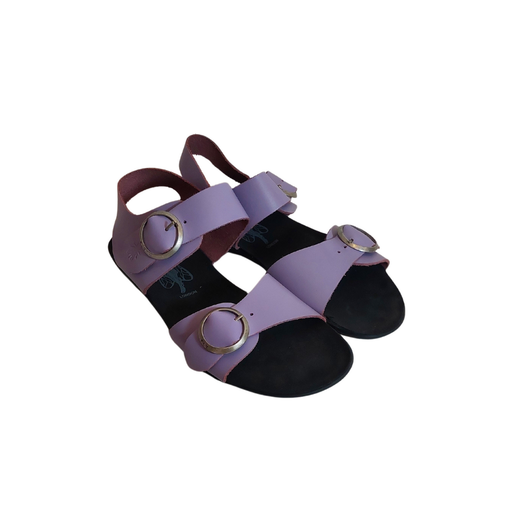 Fly London Lilac Dual Strap Sandals | Gently Used |