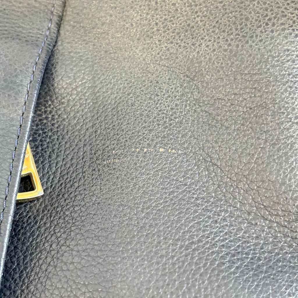 Coach Navy Pebbled Leather 'Isabella' Shoulder Bag | Pre Loved |