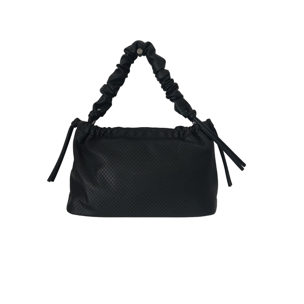 HVISK Black Vegan Leather Arcadia Twill Crossbody Bag | Brand New |