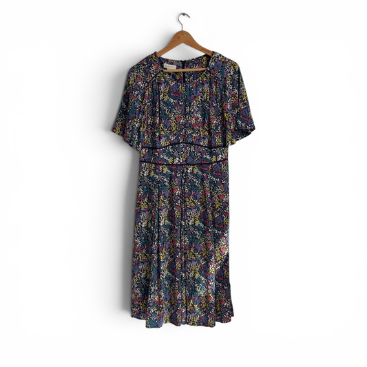Monsoon Multicolor Floral Shirt Midi Dress | Brand New |