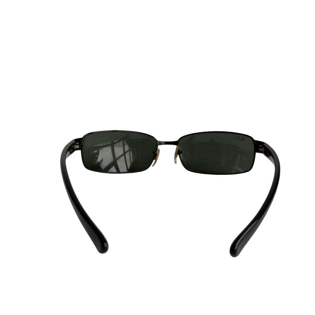 Ray-Ban Black Active Lifestyle RB3364 002/58 Polarized G-15 Green Sung ...
