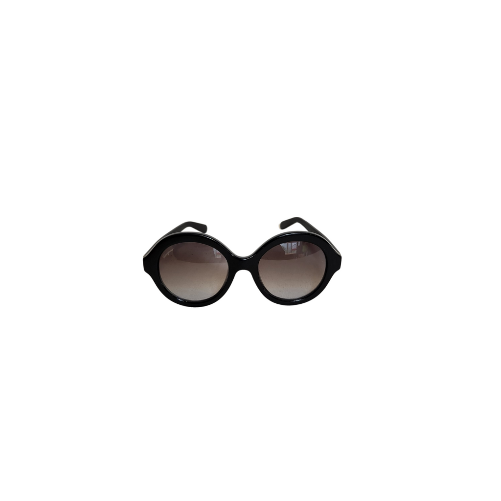 Salvatore Ferragamo SF857S Black Round Sunglasses | Pre Loved |