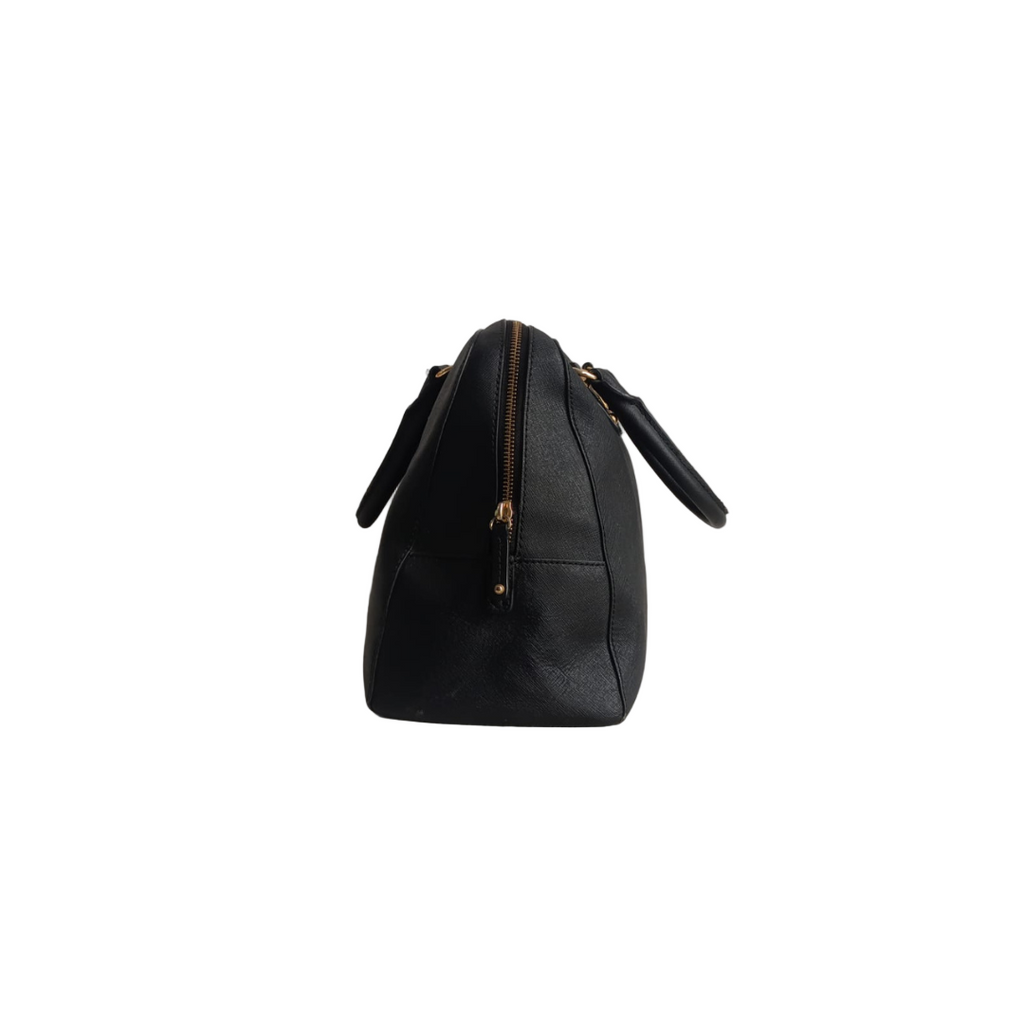 Michael Kors Black Saffiano Leather Large Satchel Bag | Pre Loved |
