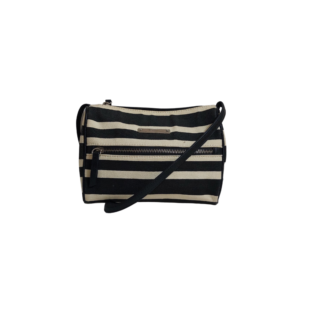 Nine West Striped Canvas Crossbody Bag | Pre Loved |