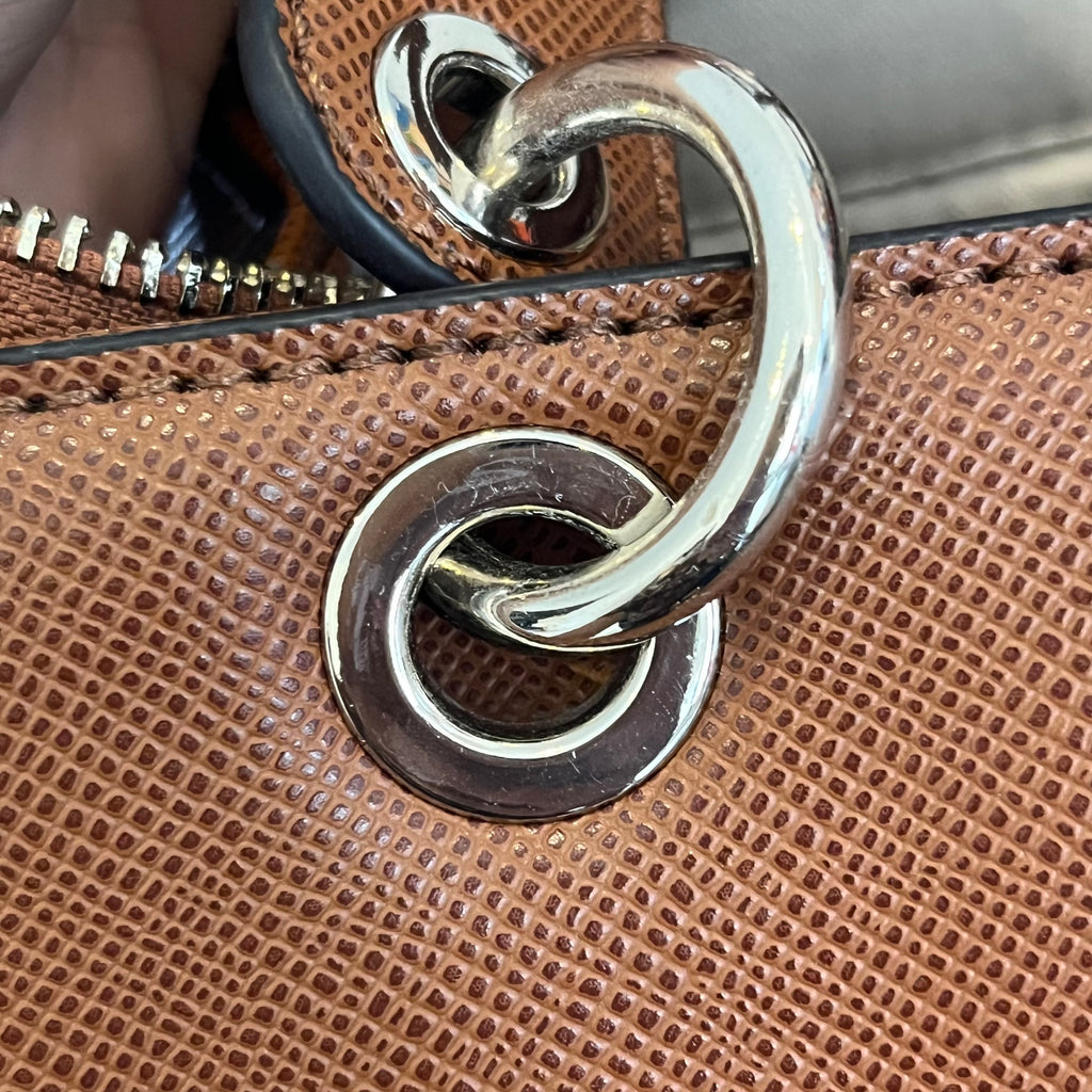 Guess Brown Kamryn Shopper Tote Bag | Gently Used |
