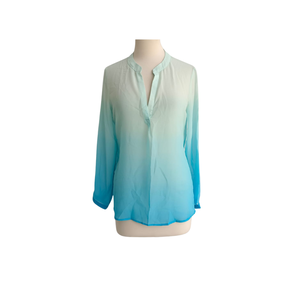 Banana Republic Two Tone Sheer Top | Pre Loved |