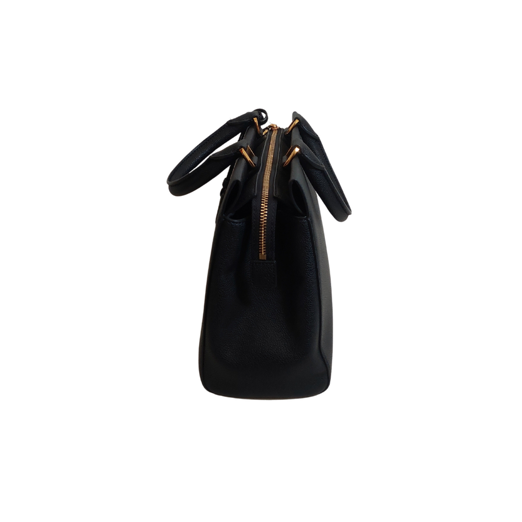 Charles & Keith Black Mirabelle Structured Top Handle Bag | Gently Used |