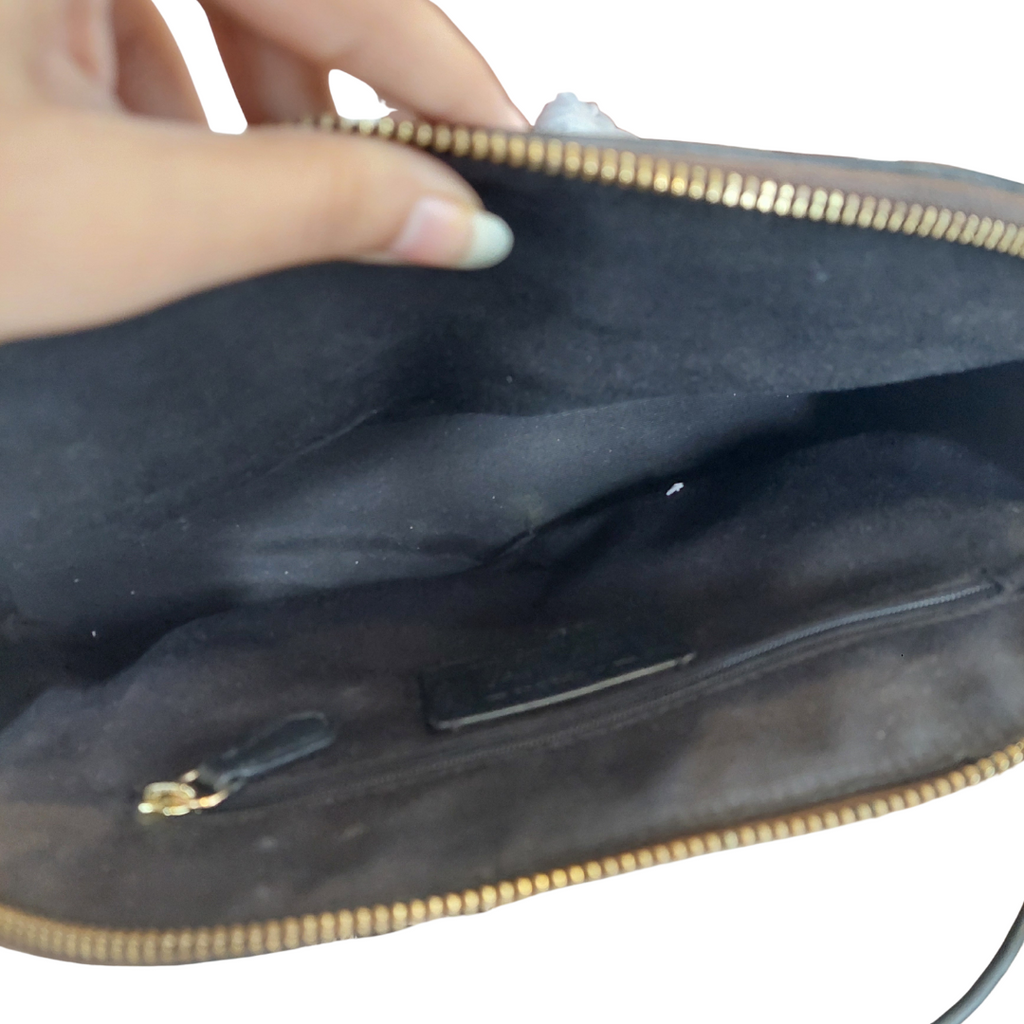Coach Katy Signature Coated Canvas Leather Dome Handbag | Pre Loved |