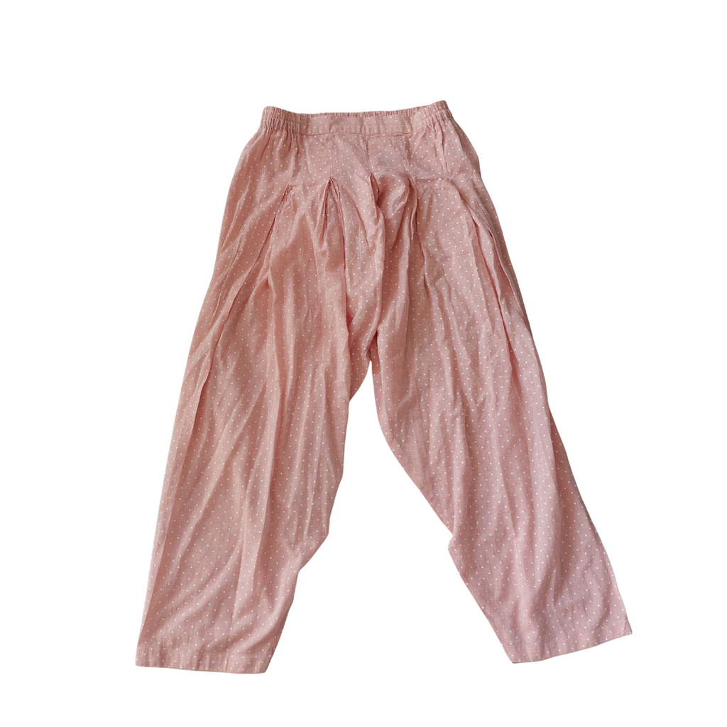 Riffat Aliani Light Pink Dotted & Lace Detail Co-ord Set | Gently Used |