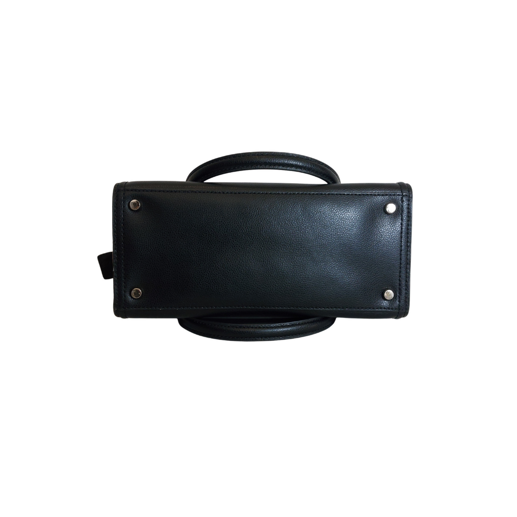 Kate Spade Black & White Patterson Drive Small Geraldine Satchel Bag | Gently Used |