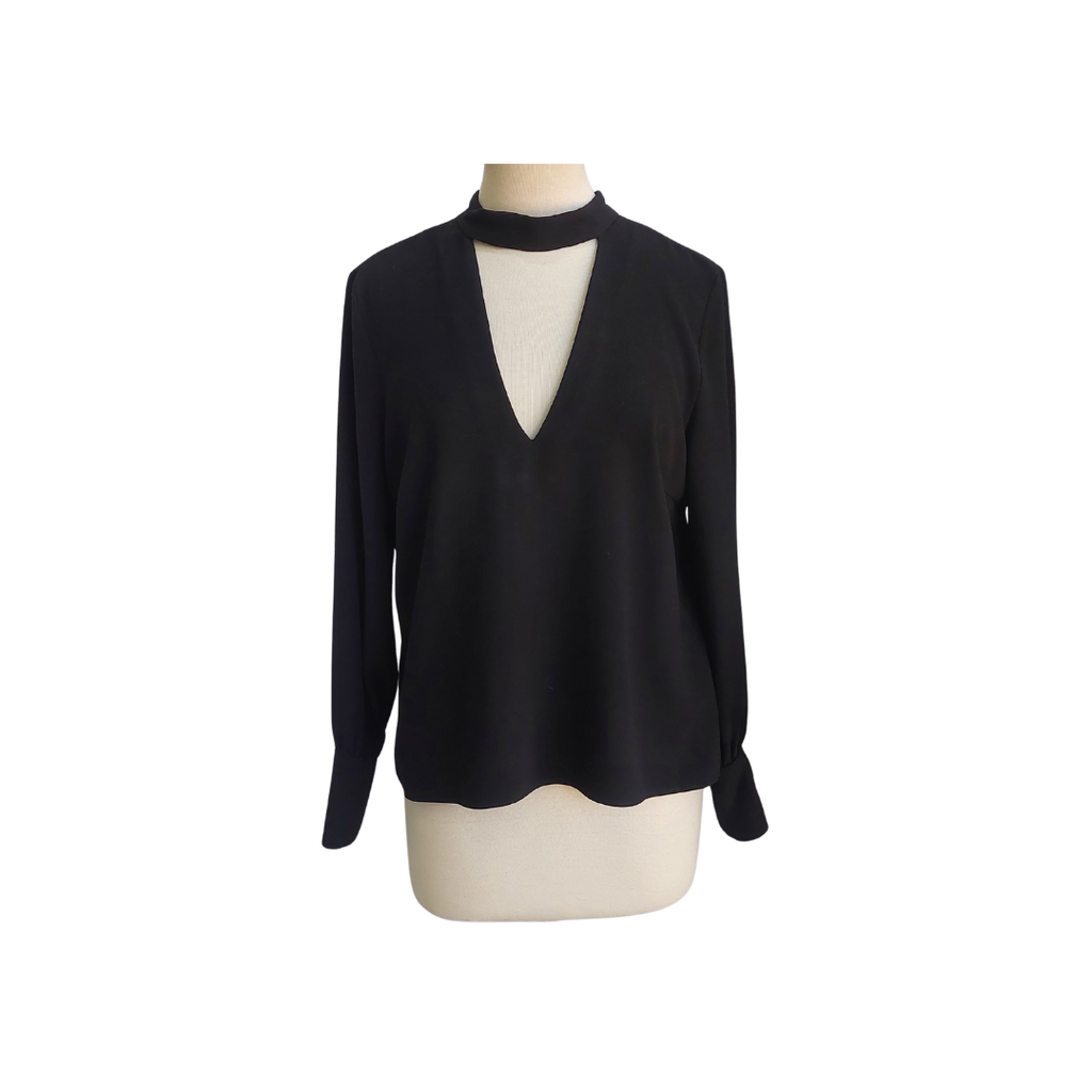 Zara Black Mock Neck Top | Gently Used | - Wholesale accessories from Secret Stash, Pakistan