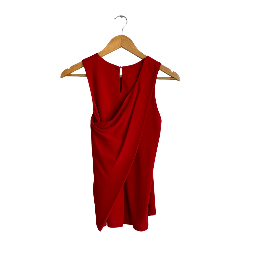 Massimo Dutti Red Sleeveless Top | Pre Loved |