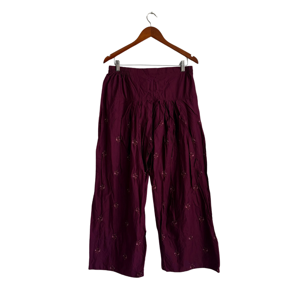 Zaib Purple Embroidered 3 pieces Outfit | Pre Loved |