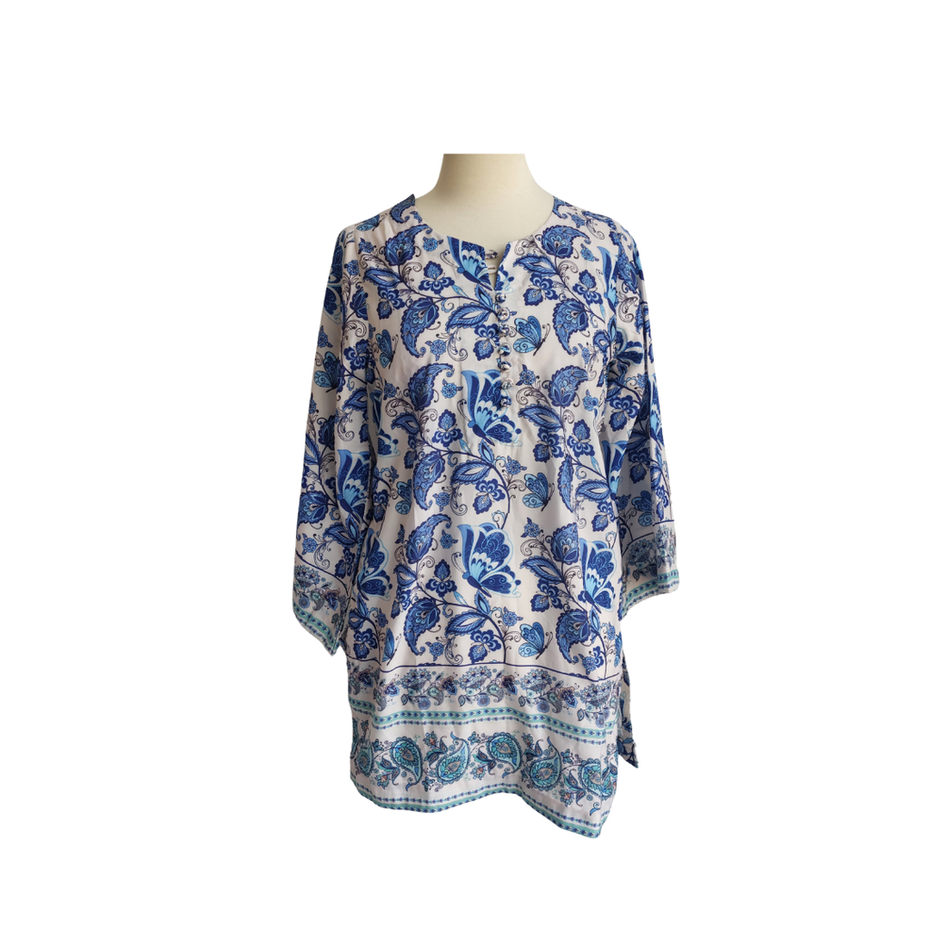 Misaal Blue Floral Printed Co-ord | Gently Used |