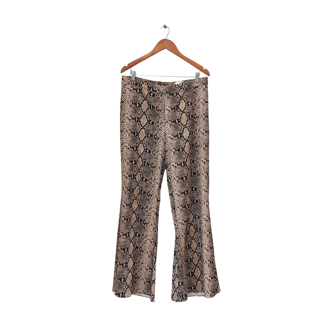 Snakeskin pants zara outlet
