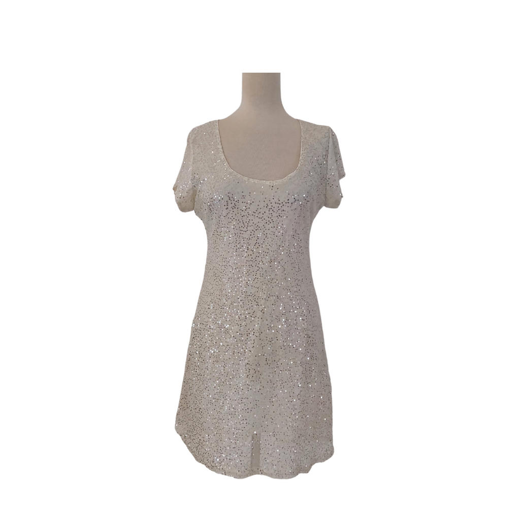 Be Young Cream Sequins Dress | Pre Loved |