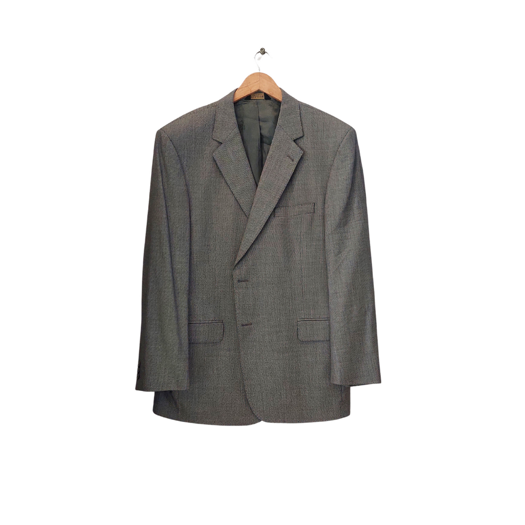 Jos A. Bank Men's Small Grey Check Suit | Like New |