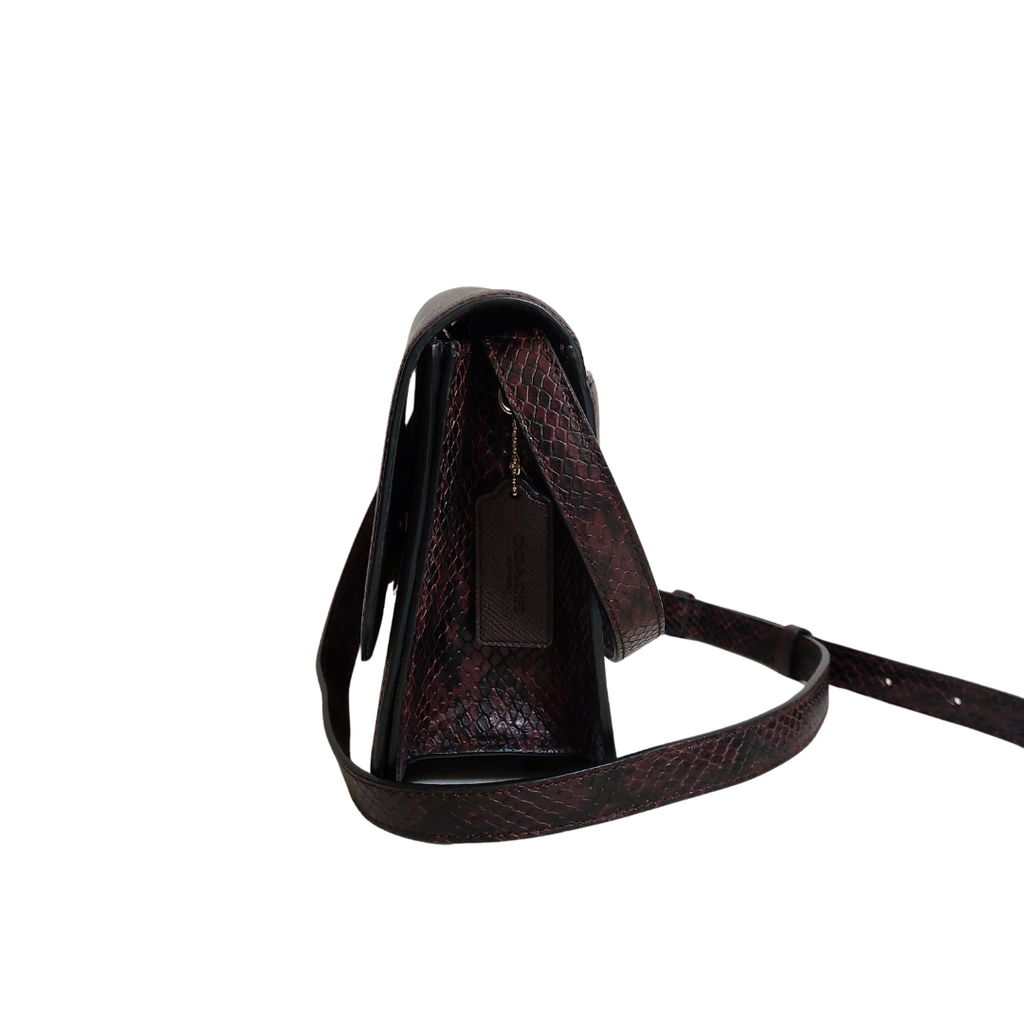 Coach Brown Leather Brynn Flap Crossbody Bag | Like New |