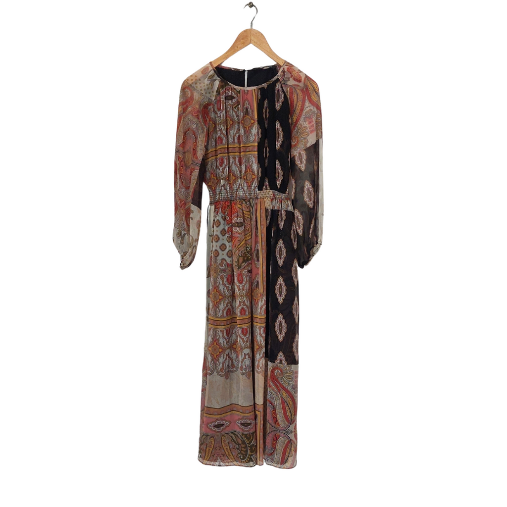 ZARA Chiffon Printed Maxi Dress | Gently Used |