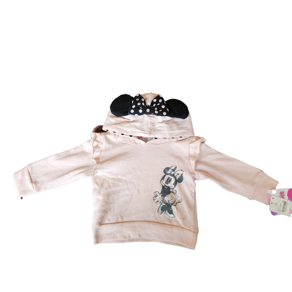 Disney Minnie Mouse Pink Hoodie (12 months) | Brand New |