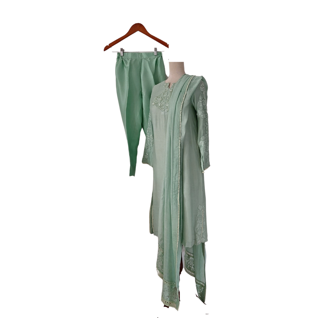 Amber Gohar Pistachio Green Outfit (3 pieces) | Pre Loved |
