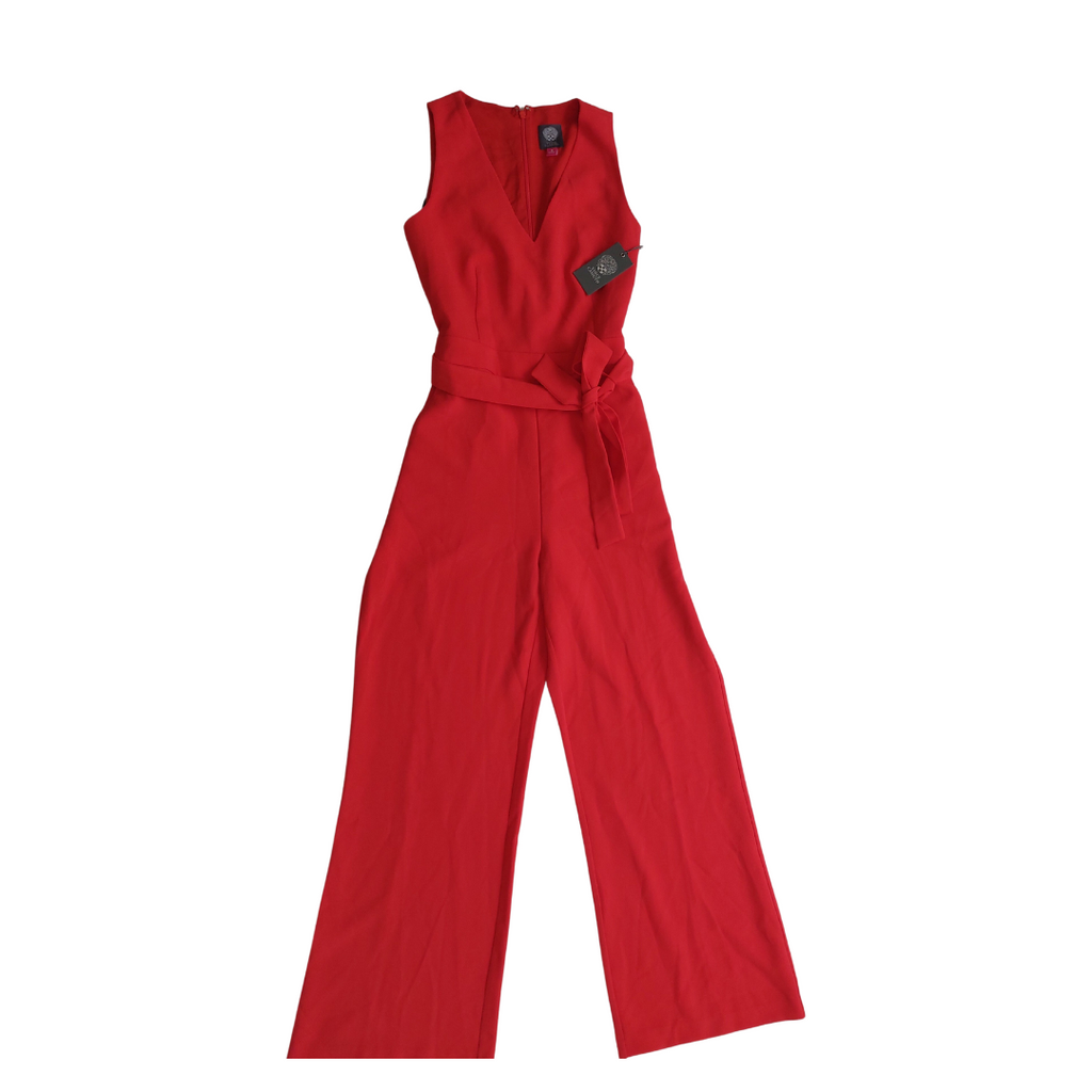 Vince Camuto Red Sleeveless Jumpsuit | Brand New |