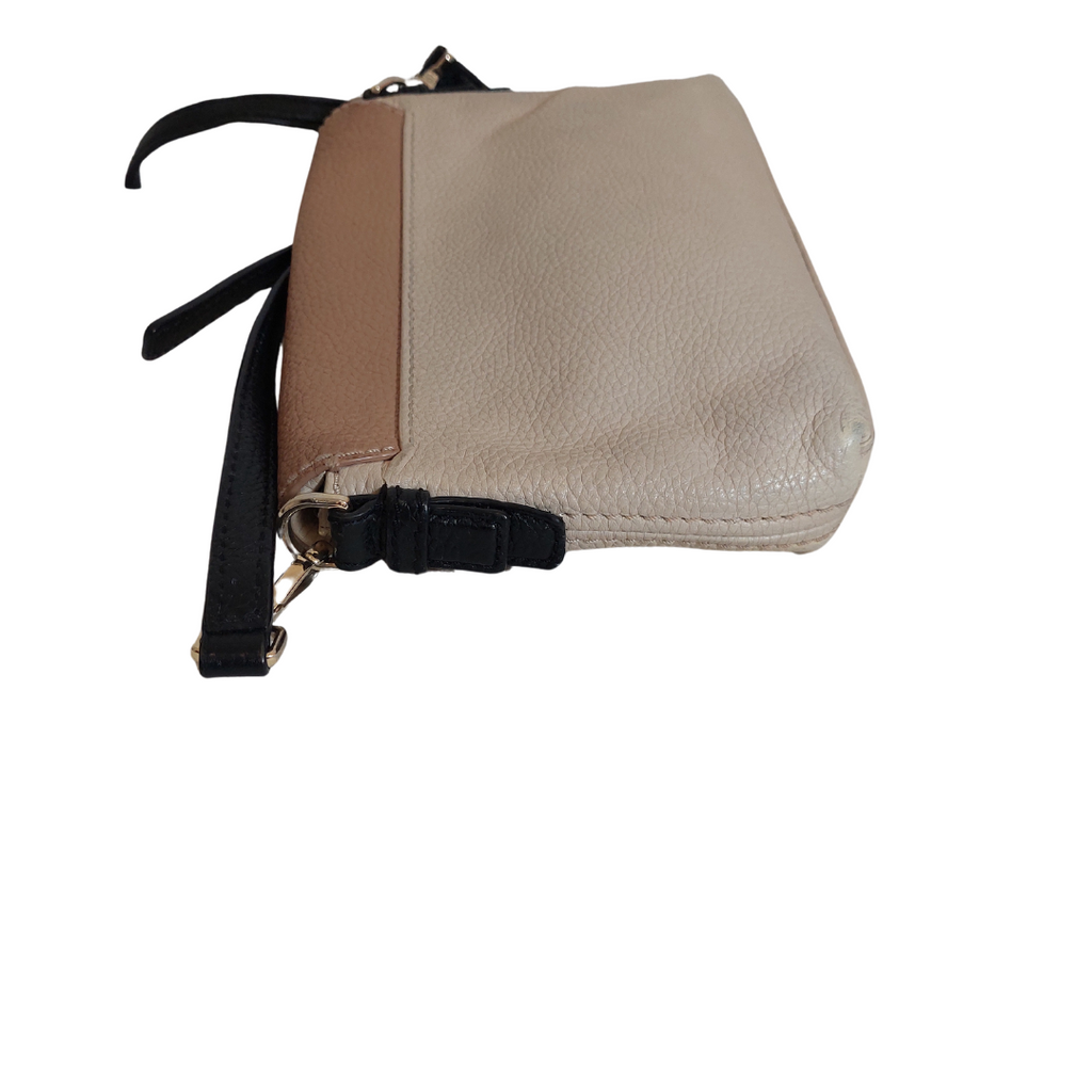 Kate Spade Beige & Tan Pebbled Leather Crossbody Bag | Pre Loved |
