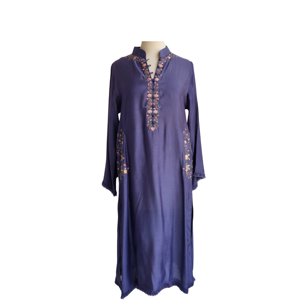 Saira Habib Purple Embroidered Co-ord Set | Pre Loved |