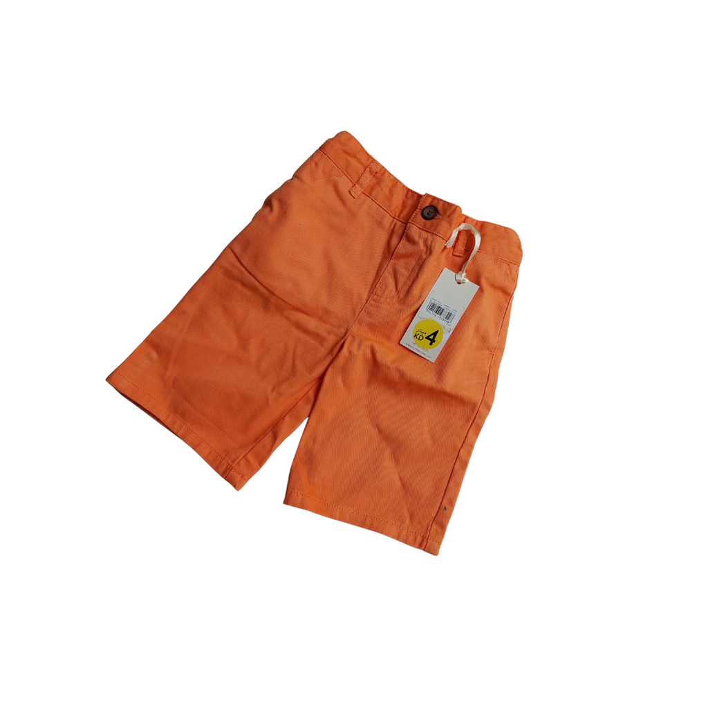 Mothercare Orange Shorts (18-24 Months) | Brand New |