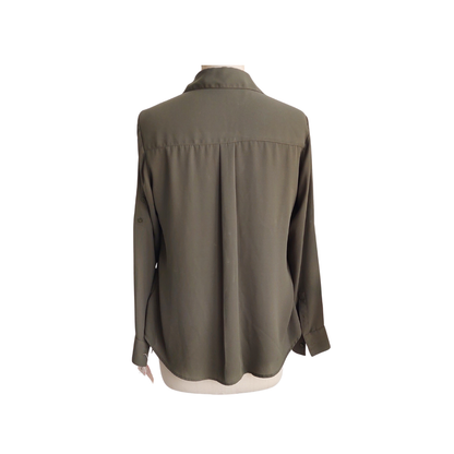 Express Army Green Button Down Shirt | Gently Used |
