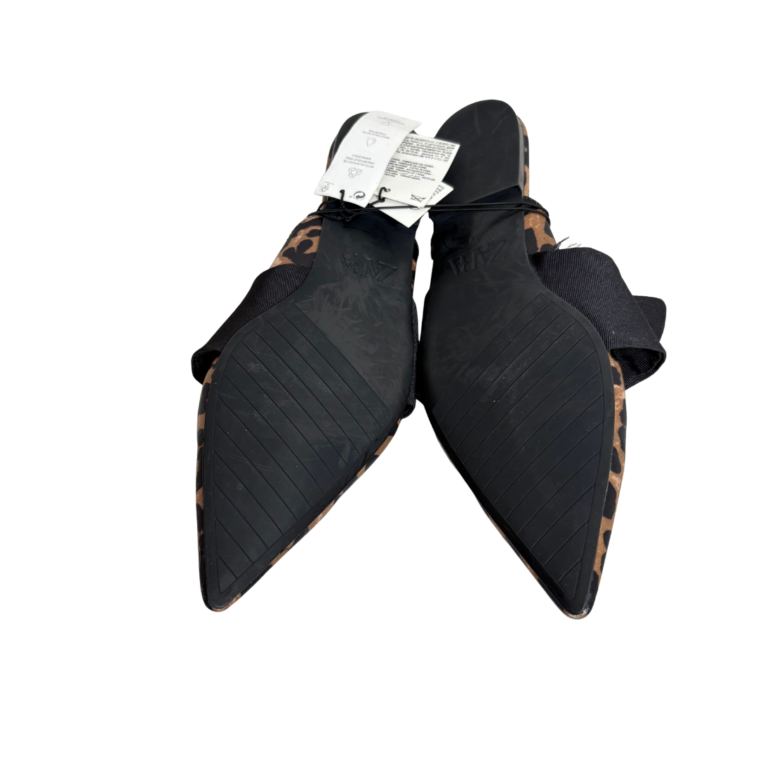 maisonspecial】 2way ribbon mule leopard maisonspecial】 2way