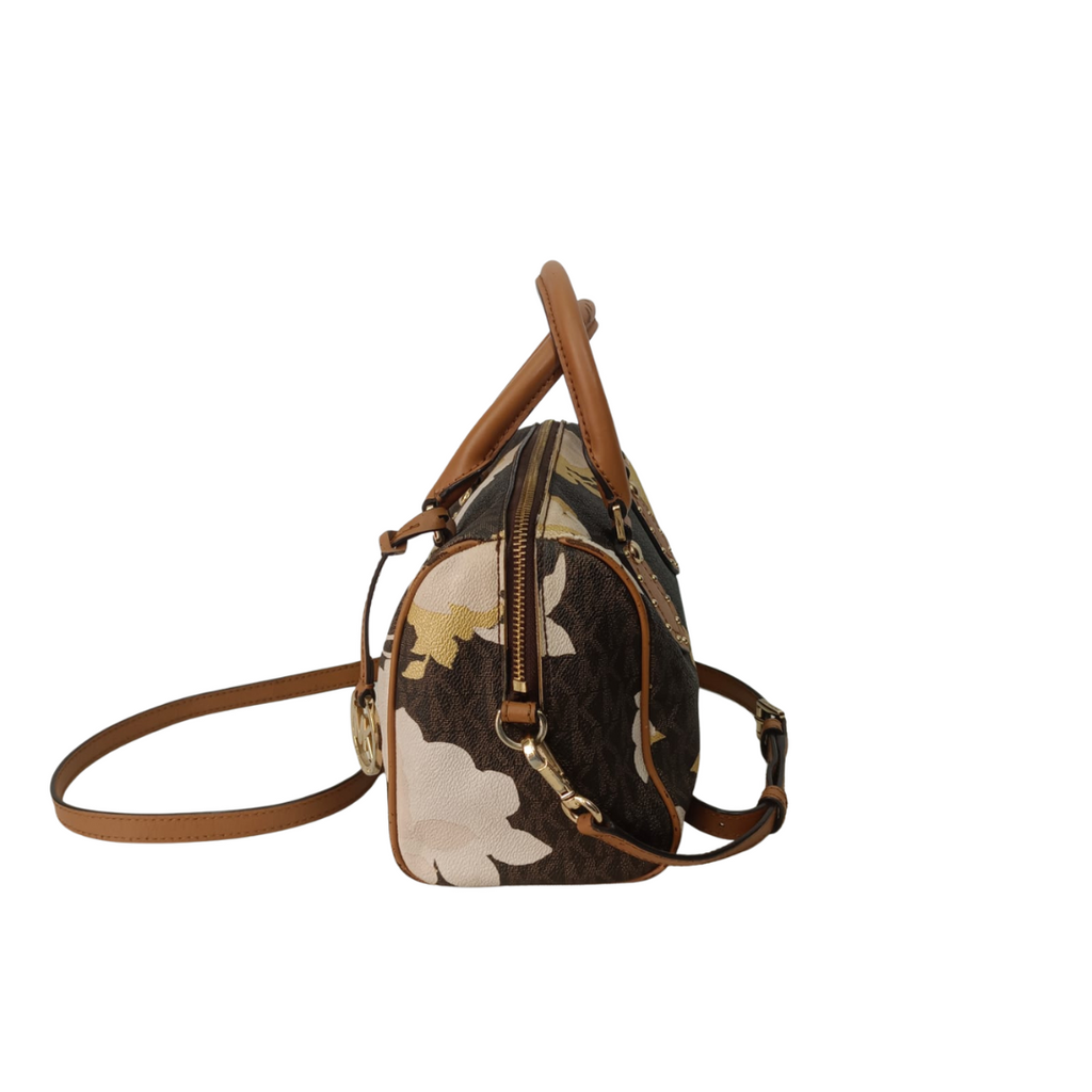 Michael Kors Brown Aria Satchel Bag | Pre Loved |