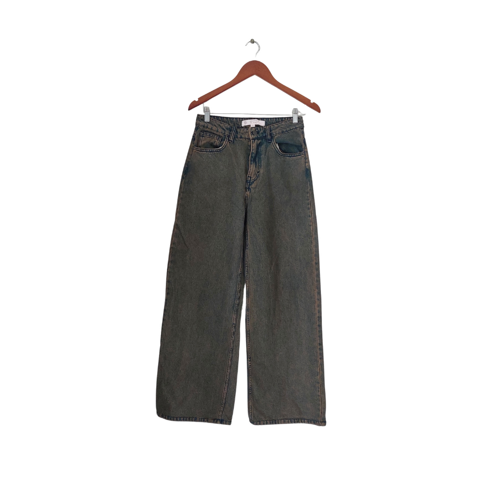 Miss Selfridge Blue & Brown Wide Leg Jeans | Gently Used |