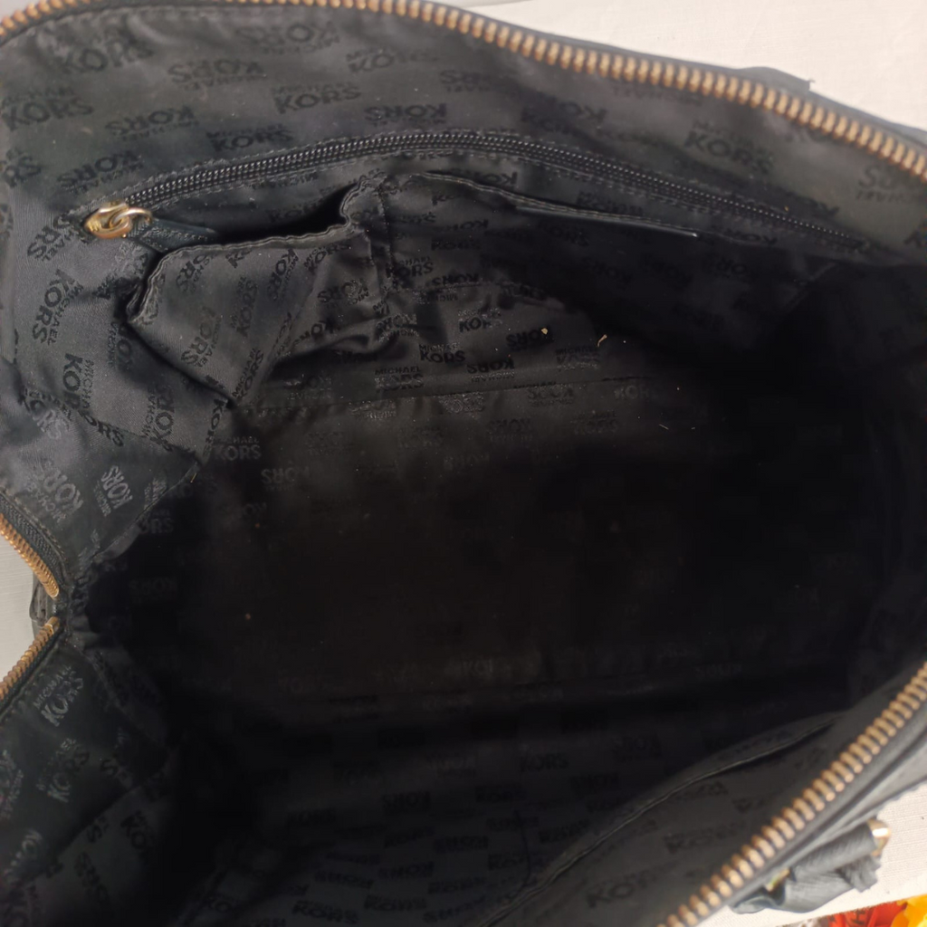 Michael Kors Black Saffiano Leather Large Satchel Bag | Pre Loved |