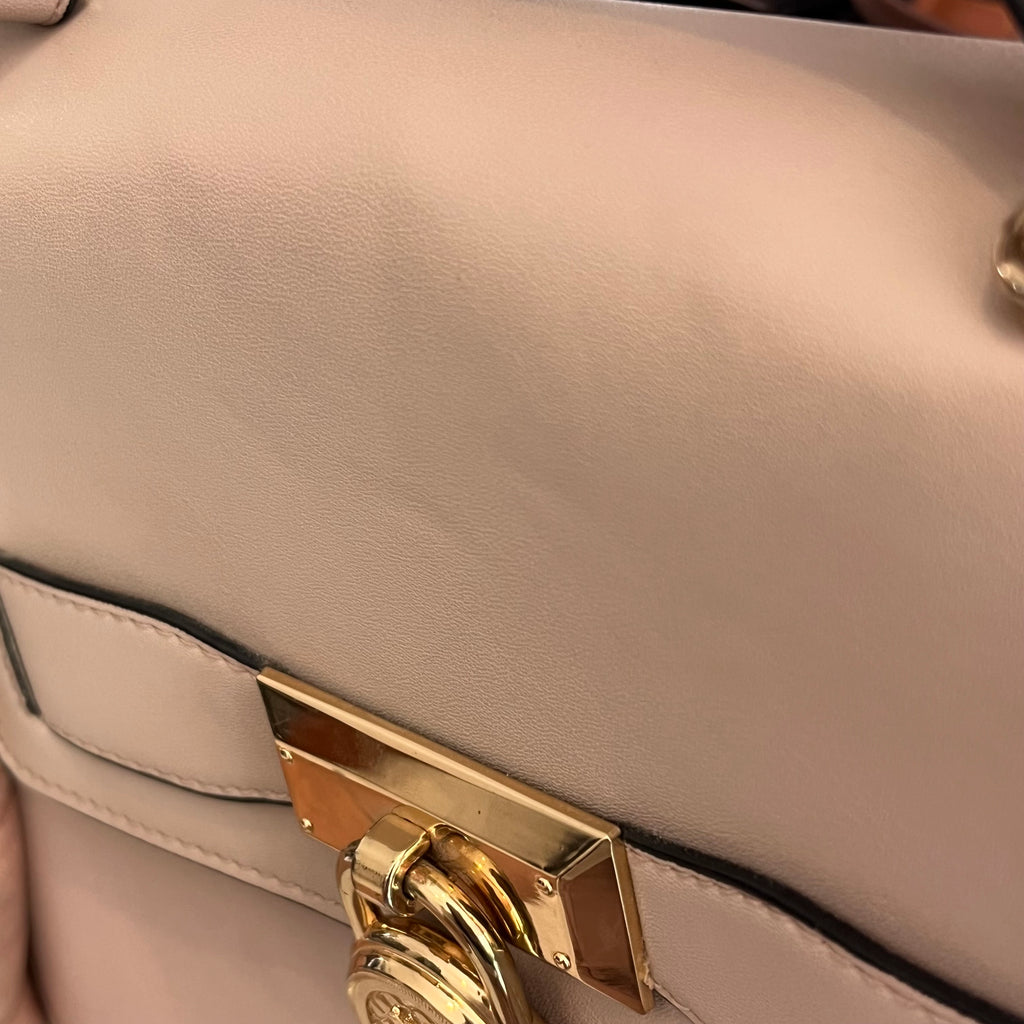 ALDO Taupe Lock detail Top Handle Bag | Pre Loved |