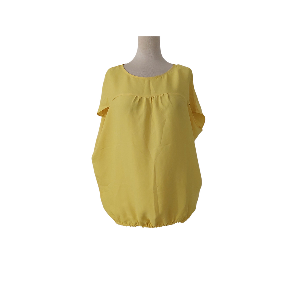 LOFT Yellow Boxy-fit Blouse | Gently Used |