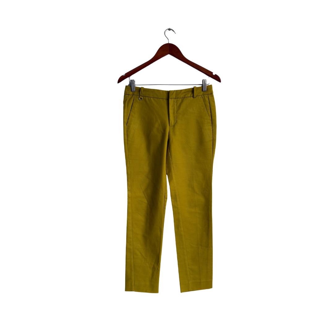 cigarette trousers zara NEW BROWN CHECKERED PANTS Size USA M WAIST 28" #5101 Main fabric contains 75% cotton and 22% linen Don't Freak Out, But Cigarette