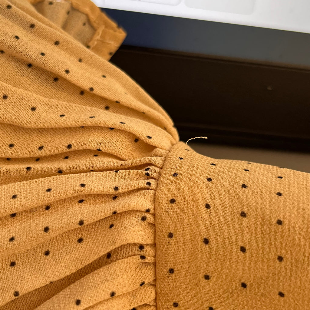 Ella Beige Polka dot Dress | Gently Used |