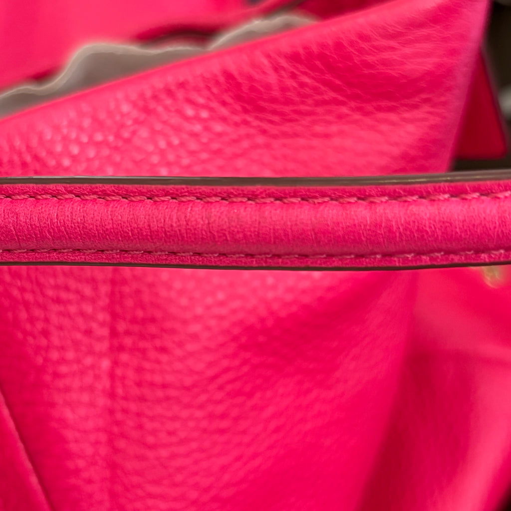 Coach Bag Ruby Pink Madison Leather Small Phoebe Shoulder Bag | Pre Loved |
