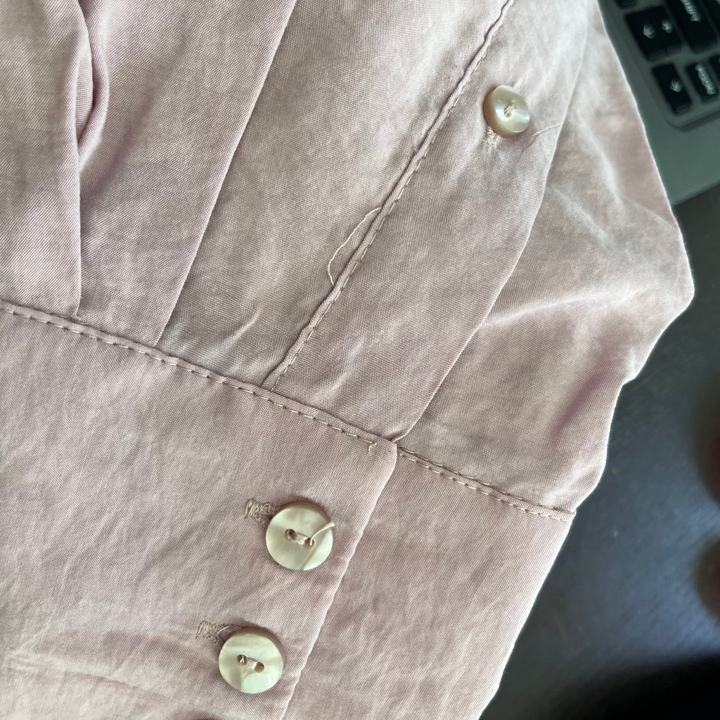 Zara Lilac Tie-up Button Down Dress | Pre Loved |