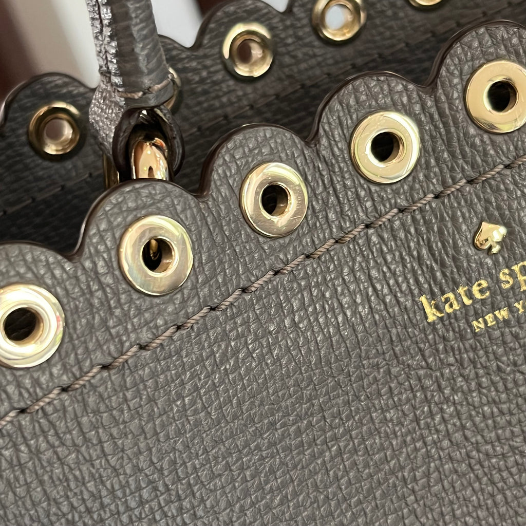 Kate Spade Pearl Gray Janell Paloma Road Satchel Bag | Pre Loved |