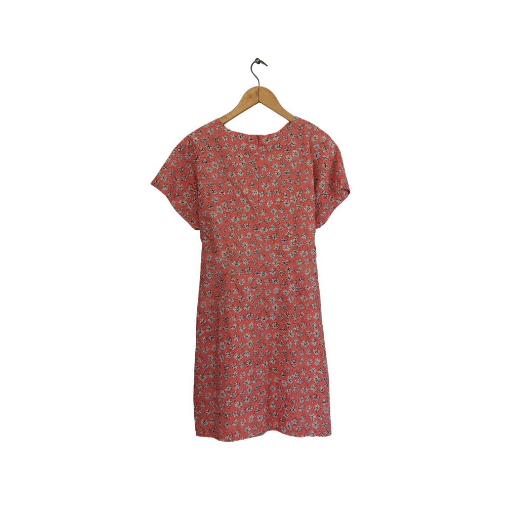 Mango Peach Floral Printed Short Dress | Gently Used |